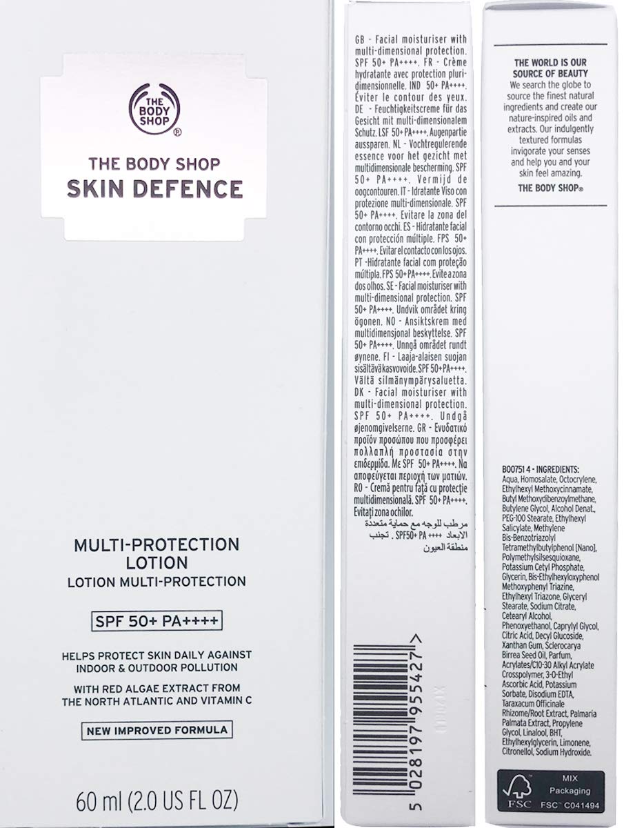 The body shop Skin Defence Multi-Protection Lotion SPF 50+ PA++++ 60 ml New Formula