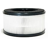 Nispira BS-01 3-In-1 True HEPA Filter Replacement Compatible with Slevoo Air Purifier BS-01 | Removes Smoke, Chemical VOCs, Odor | 1 Pack