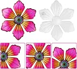 OFFCUP 3 Pack Metal Flowers Wall Decor Wrought Iron Colorful Garden Art view 3
