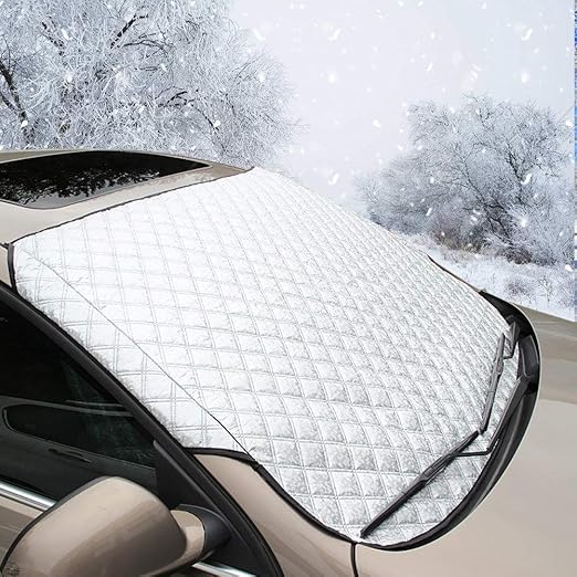 Fifth Gear® Car Windshield Cover, Heavy Duty Ultra Thick Protective Windscreen Cover Snow Ice
