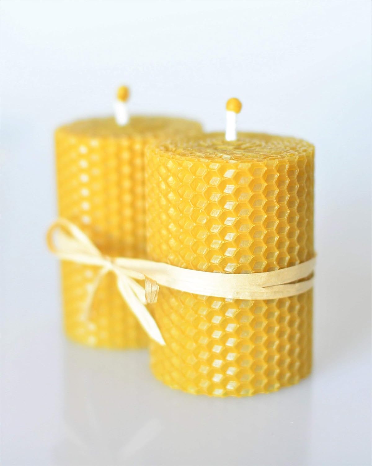 Honey Candle I 100 Beeswax candles I Handmade Amazon Handmade