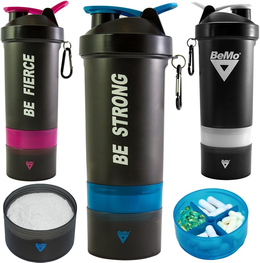BeMo Motivational Protein Shaker Bottle, Large 28Ounce