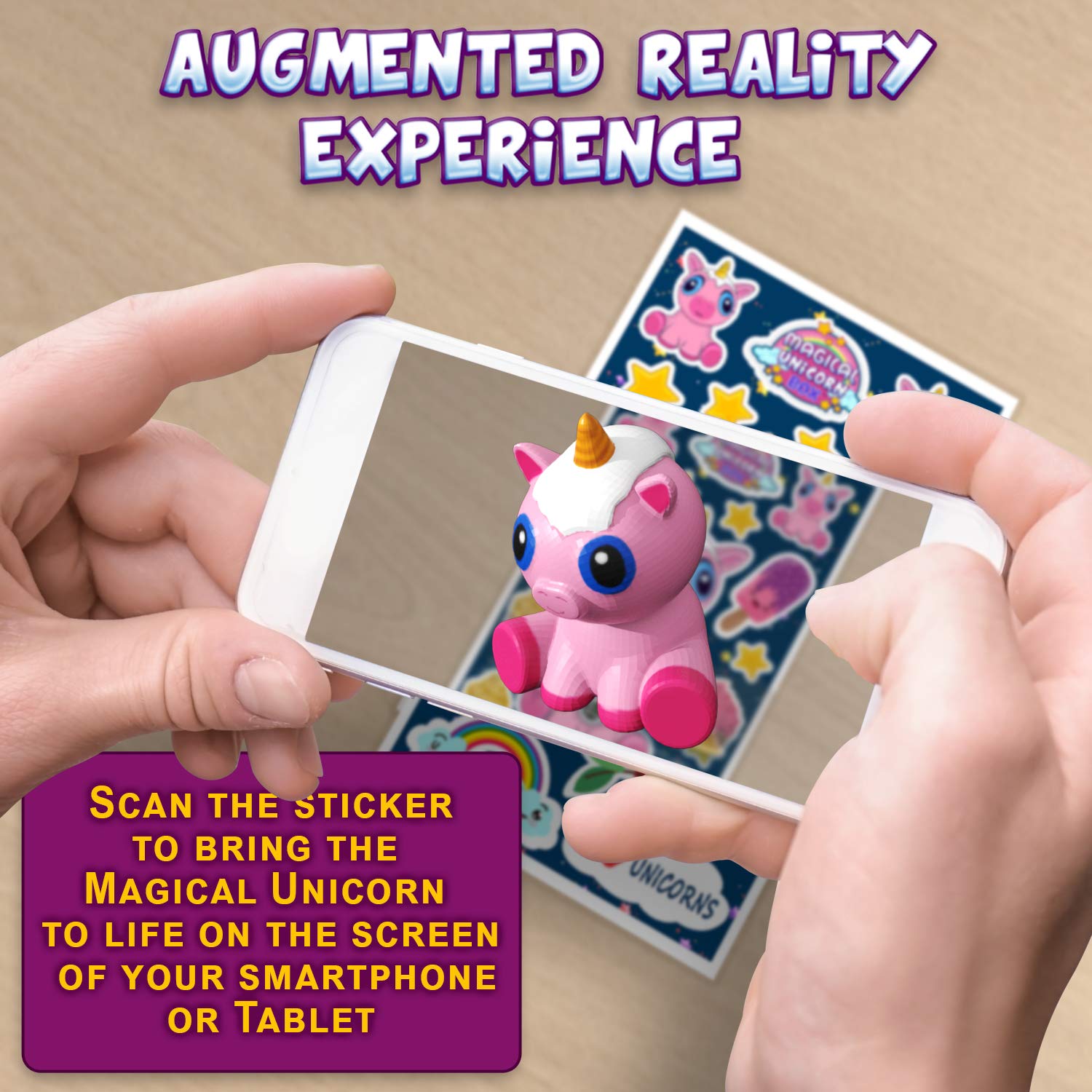 Cute Jumbo Pink Unicorn Squishy Slow Rising with Birth Certificate| Pooping Unicorn | Exclusive AR Unicorn Stickers and More Unicorn Stuff | Stress Reliever Toy and Gift