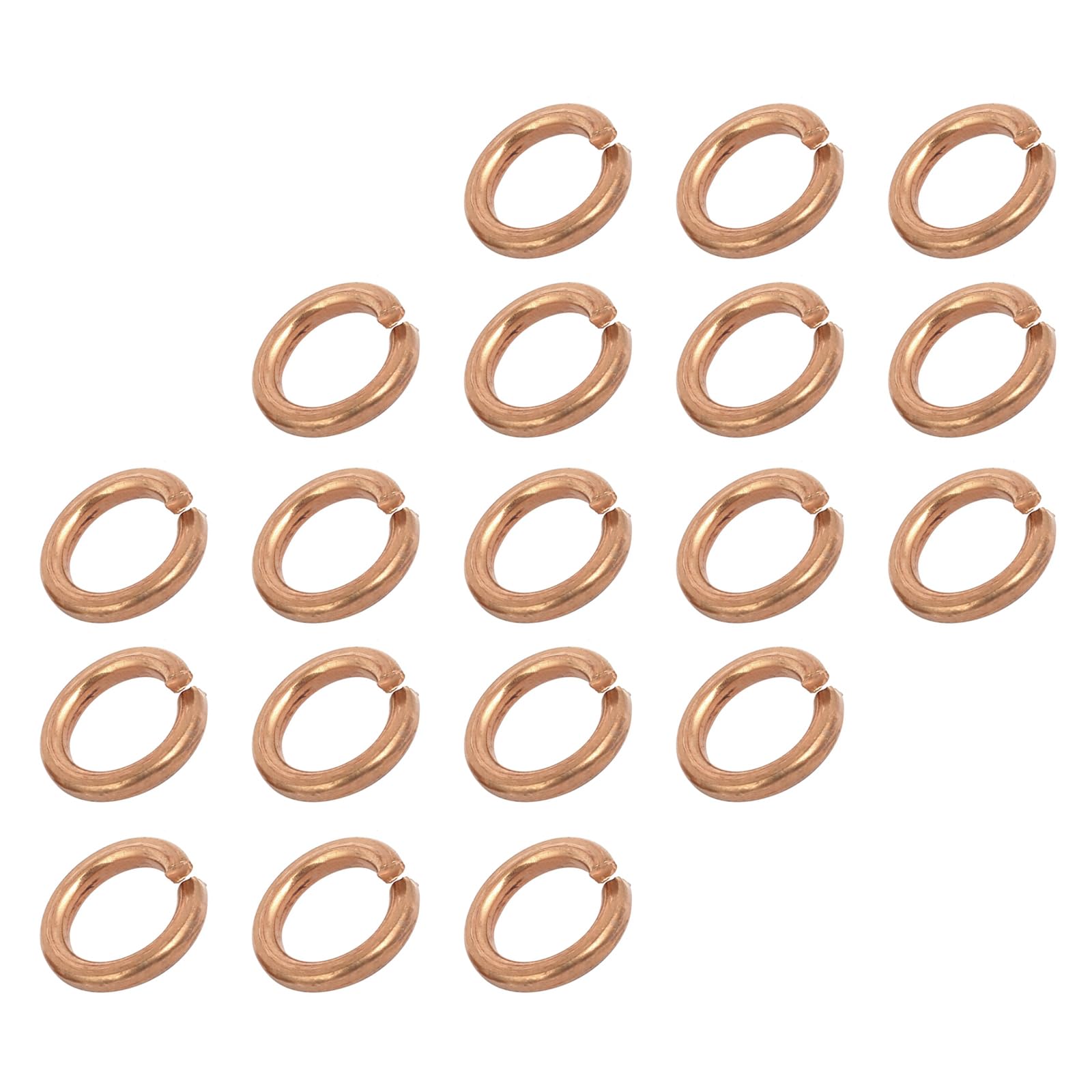 METALLIXITY Split Lock Washer (M10) 10Pcs, Brass Spring Lock Washer Elastic Gasket - for Household Applications