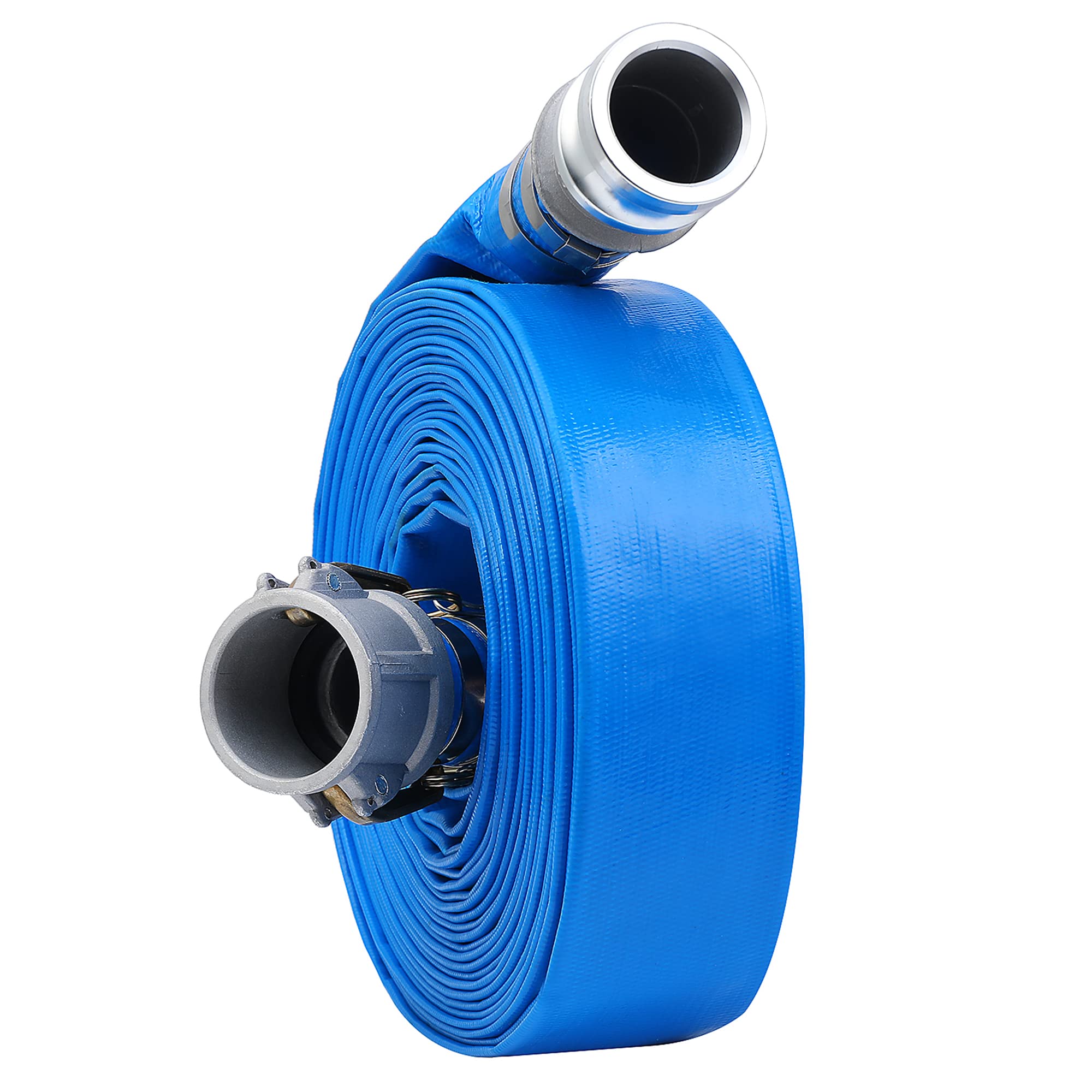 Sigma 3" X 50' Agricultural PVC Lay Flat Discharge Hose With Camlock Fittings