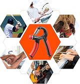 NIYIKOW Hand Grip Strengthener Adjustable 22-132 Lbs Orange 1 Pack view 6