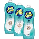 Soft Scrub Gel Cleanser with Bleach, 26 fl oz, Multi-Surface Use (Pack of 3)