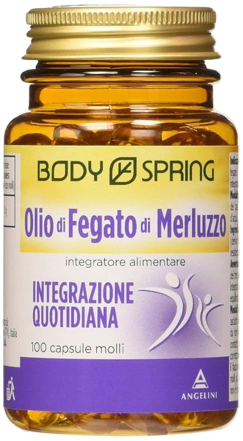 Body Spring Olio Di Fegato Di Merluzzo 100 Capsule Molli