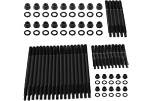 HNEEKYR 12-Point Cylinder Gasket Bolts and Nuts Engine Head Stud Kit Compatible with 97-03 Chevy LS1 LQ9 LS6 4.8L 5.3L 5.7L 6.0L