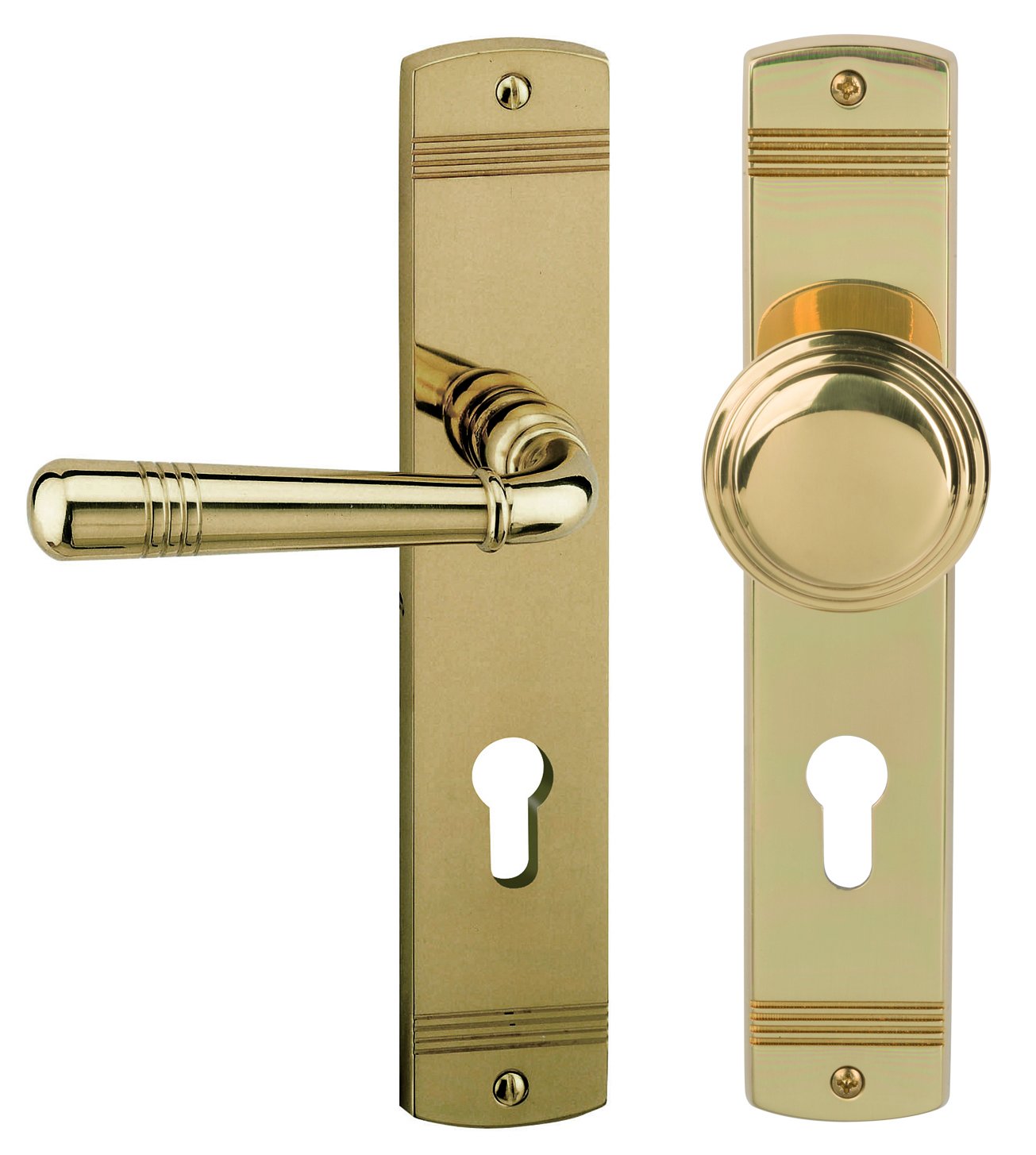 Alpertec Sale – Long Escutcheon Door Handle Fitting – Assorted Colours and Designs, 32704533