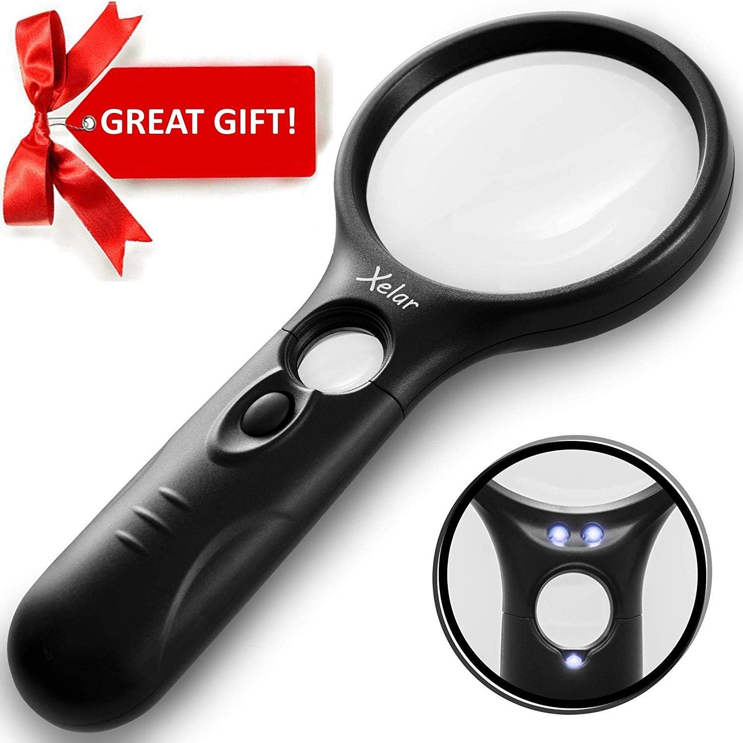 Kid Fun Toy Jumbo Magnifying Glass & Inspector Hat Bundle Set