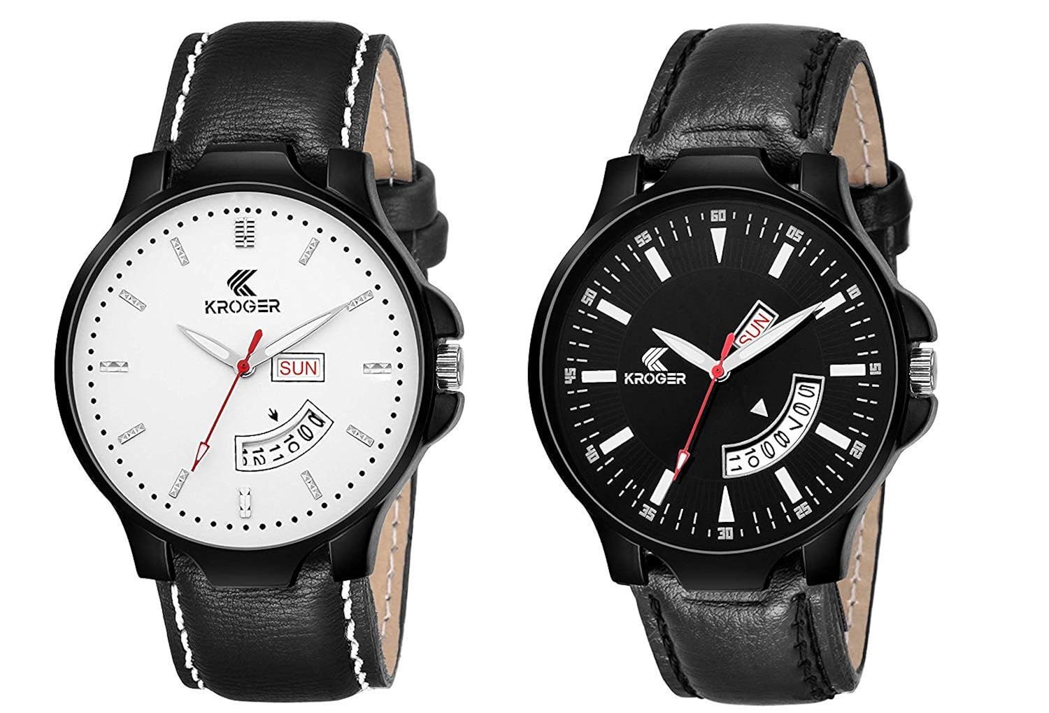 Buy KKROGER Men's and Boy's Dial Analogue Day Date Functioning Watch