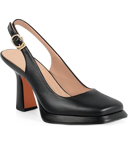 Amazon.com | ANN CREEK Slingback Square Toe Pumps Shoes for Women