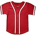 babyhealthy Kids Baseball Jersey Button Down Hip Hop Personalized Sport T Shirts Tops for Boys Girls