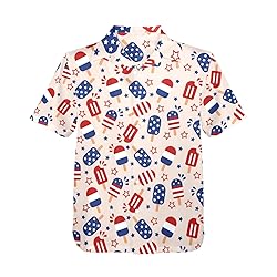 HUGLAZY American Flag Shirt for Men 4th of July