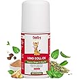 Babyorgano Hing Effective Quick Relief Tummy Roll On for New Born Kids Colic, Indigestion & Gas Relief with Organic Ginger & Hing Oil Ayurvedic Preservative Free Formula 40 ml (Pack of 1) Pale Yellow