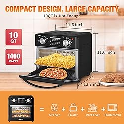 Geek Chef 10L Air Fryer Convection Oven, 4 Slice