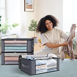 HomeHacks Storage 4-Pack Clothes Organizer Storage