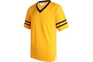 dolessismore Plain Men's Football Jerseys for Unisex V-Neck Fitness T-Shirts Workout Outfits Casual Party Tops