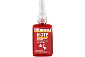 ESKONKE Red Thread Locker 272 Nuts & Bolts Locker High Strength Permanent Locking 1.69 Fl oz Threadlocker Lock Tight & Seal Fasteners Anaerobic Curing Metal Glue (272)