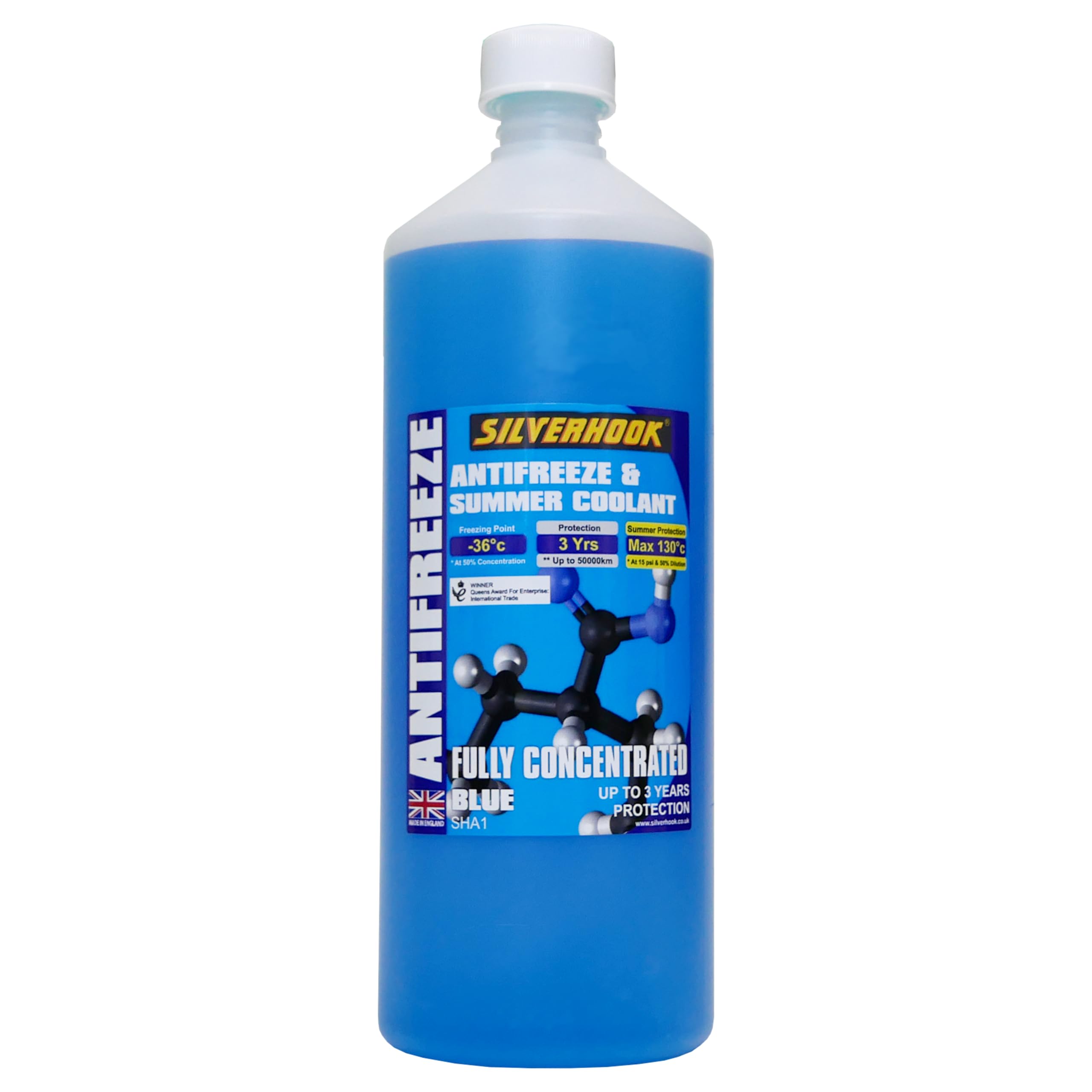 SILVERHOOK Fully Concentrated Antifreeze, Blue, 1 Litre