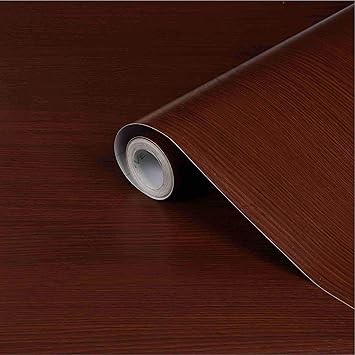 Cvanu Self Adhesive Wood Grain Wallpaper Waterproof Old Furniture