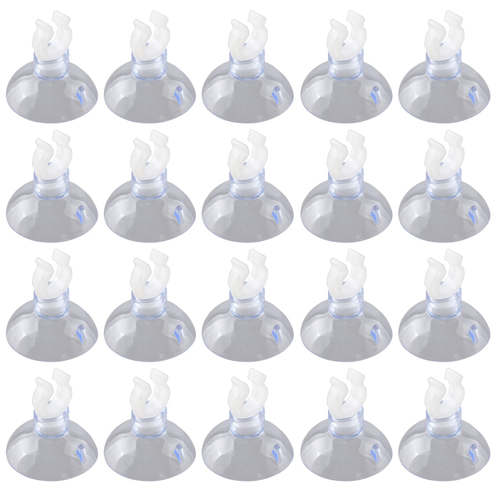 HALJIA 20PCS 10MM Aquarium Fish Tank Suction Cups Airline Hose Pump Air Line Tubing Holder