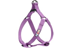 Pawtitas Solid Step-in Dog Harness – Adjustable No-Pull Vest for Puppies to Seniors, Safe & Comfortable XS Orchid