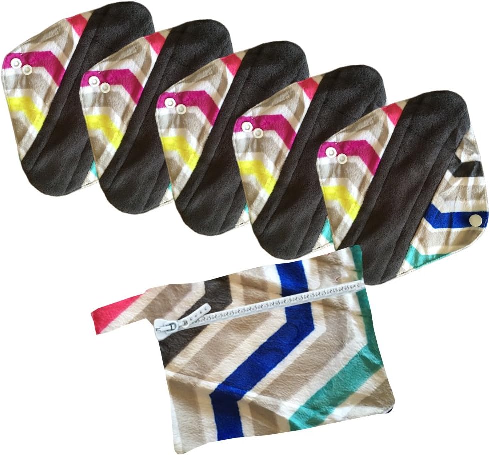 PeriodMate Cloth Menstrual Pads and Panti Liners (Zigzag, Small)