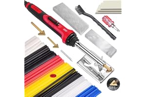 FGRSRZ 150W Plastic Welder Kit, 3-Speed Temperature Control Plastic Welding Kit, Professional Plastic Weld Tool With 70pcs Welding Rods,3Tips,Portable Plastic Repair Kit For Car Bumper,Kayak Repairs
