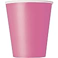 Premium Hot Pink Paper Cups - 9 oz (Pack of 14) - Elegant & Eco-Friendly Party Drinkware - Perfect for Birthdays, Showers, & Special Celebrations