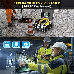 Sewer Camera,165ft Plumbing Drain Camera with DVR