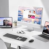 OMOTON Wireless Bluetooth Keyboard for Mac 3 Bluetooth Channels Quiet Typing view 6