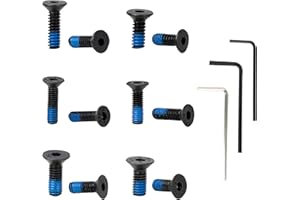 NVGUOES 12 Pcs Red Dot Screw Kit for Mounting Holosun 407K/507K/EPS/SCS Carry to S&S P365/P365X S&W Equalizer, M&P 5.7, M&P 22 Magnum, and Various Other Optics (6 Sizes with mounting Tool)