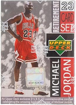 Amazon Upper Deck Nba シカゴ ブルズ マイケル ジョーダン 引退記念 23枚 カードセット 並行輸入品 Upper Deck フォト カード コイン