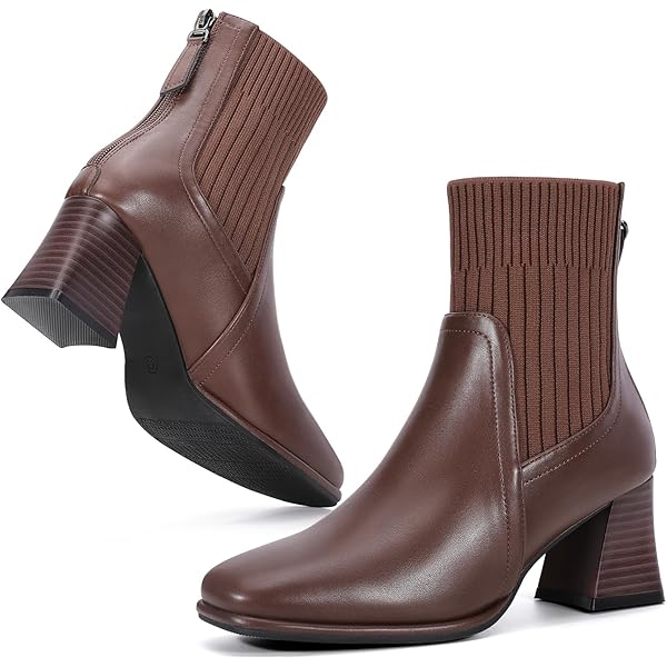 Marc Fisher LTD Women's Haleena Ankle Booties - Dress Boots With Block Heel