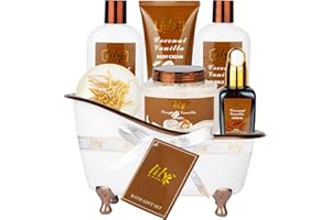 LILY ROY Mothers Day Gifts for Mom - 7-Piece Nourishing Bath & Body Gift Set for Women, Bath Collection with Bath Bomb | Perfect Christmas, Birthday Gifts, Luxury Self Care Kit, All Occasion Gift for Her & Him