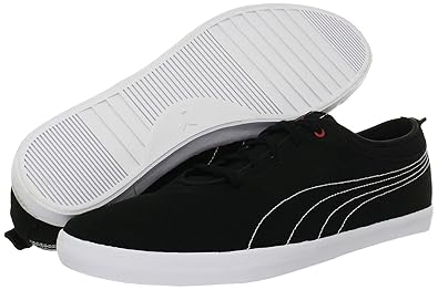 puma black canvas shoes