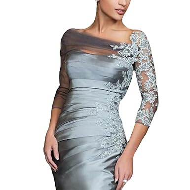 charcoal grey mother of the bride dresses