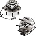 Detroit Axle - 4WD 4x4 Front Wheel Bearing and Hub Assembly Replacement for Chevy Silverado Sierra Suburban 1500 Tahoe, GMC Yukon Savana, Cadillac Escalade - 2PC Set 515036