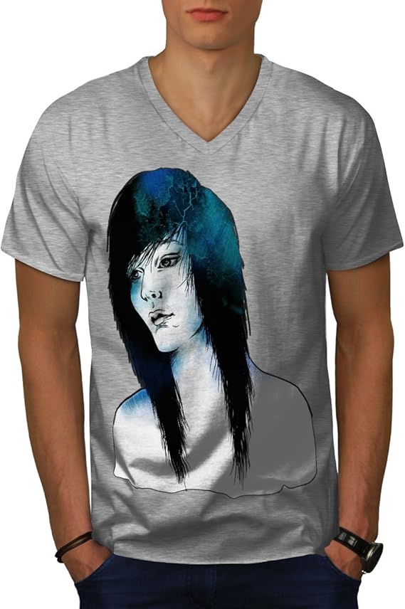 Amazon Wellcoda エモ トレンディー 設計 ファッション 男性用 S 2xl リンガーtシャツ Tシャツ カットソー 通販