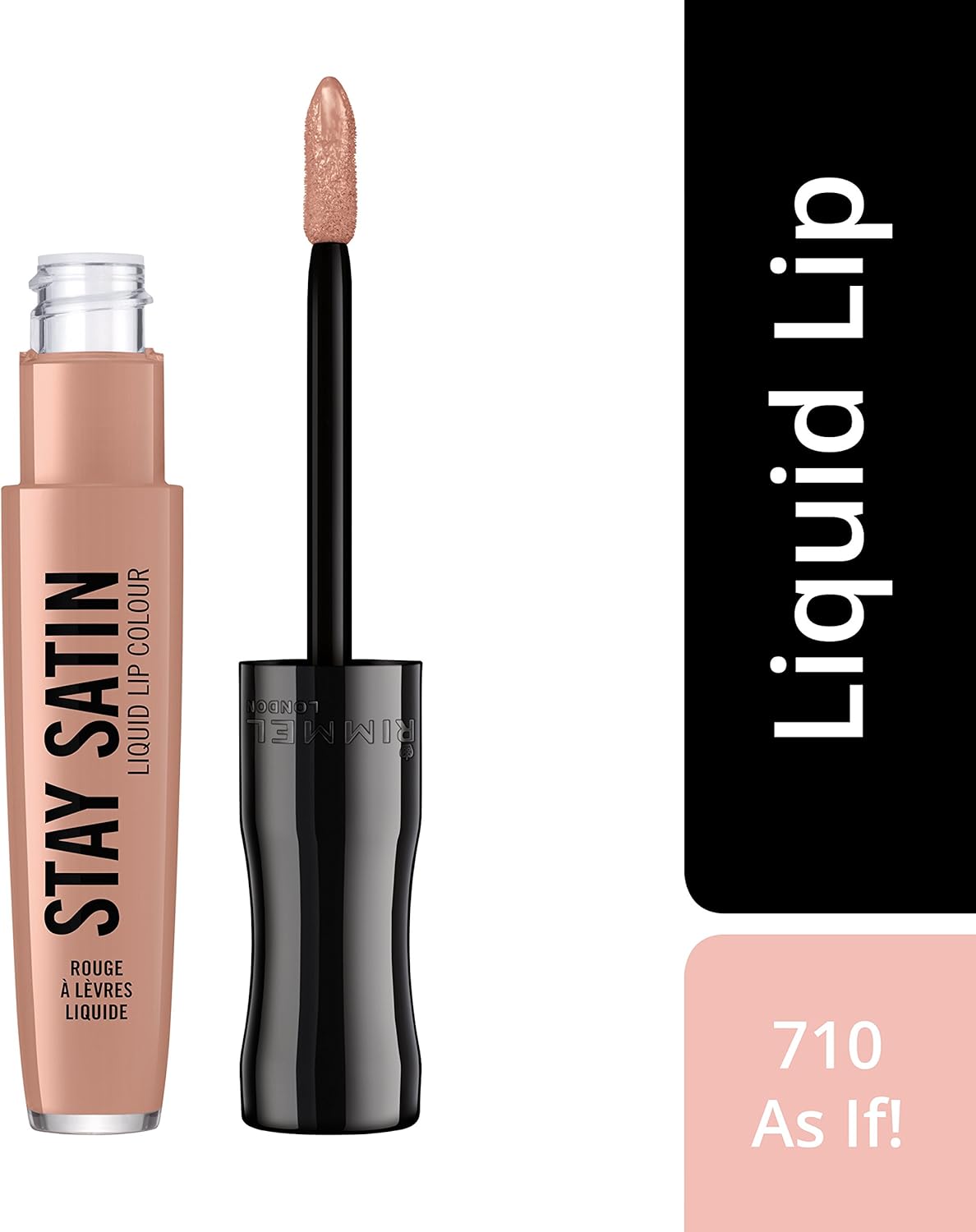 Rimmel London Stay Satin Liquid Lipstick, As If, 5.5 ml, 710 As If!, 5.5 ml (Pack of 1) - Image 3