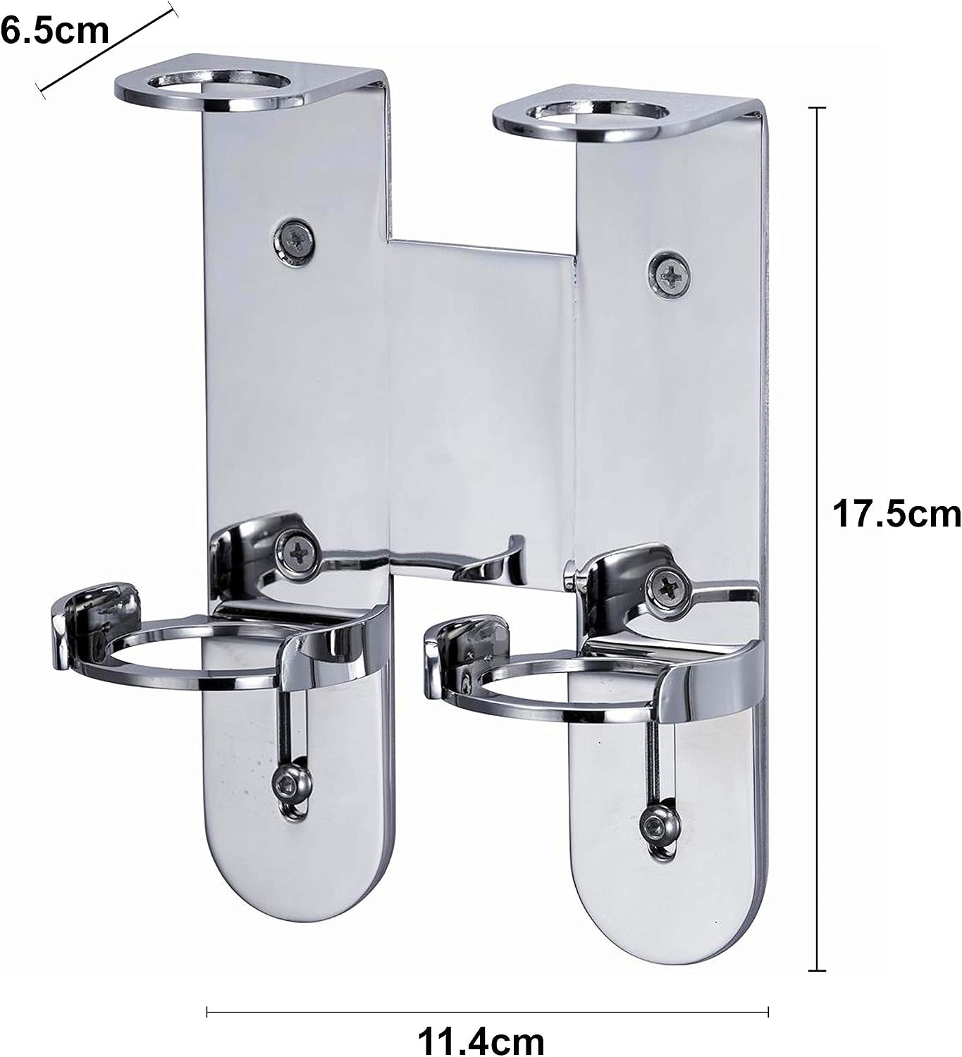 VINN DUNN Hand Wash Holder, Stainless Steel Bathroom Single Wall Shelving Brackets,For 300ml Bath And Shower, Body Wash, Hand Lotion Bottle Chrome - Image 3
