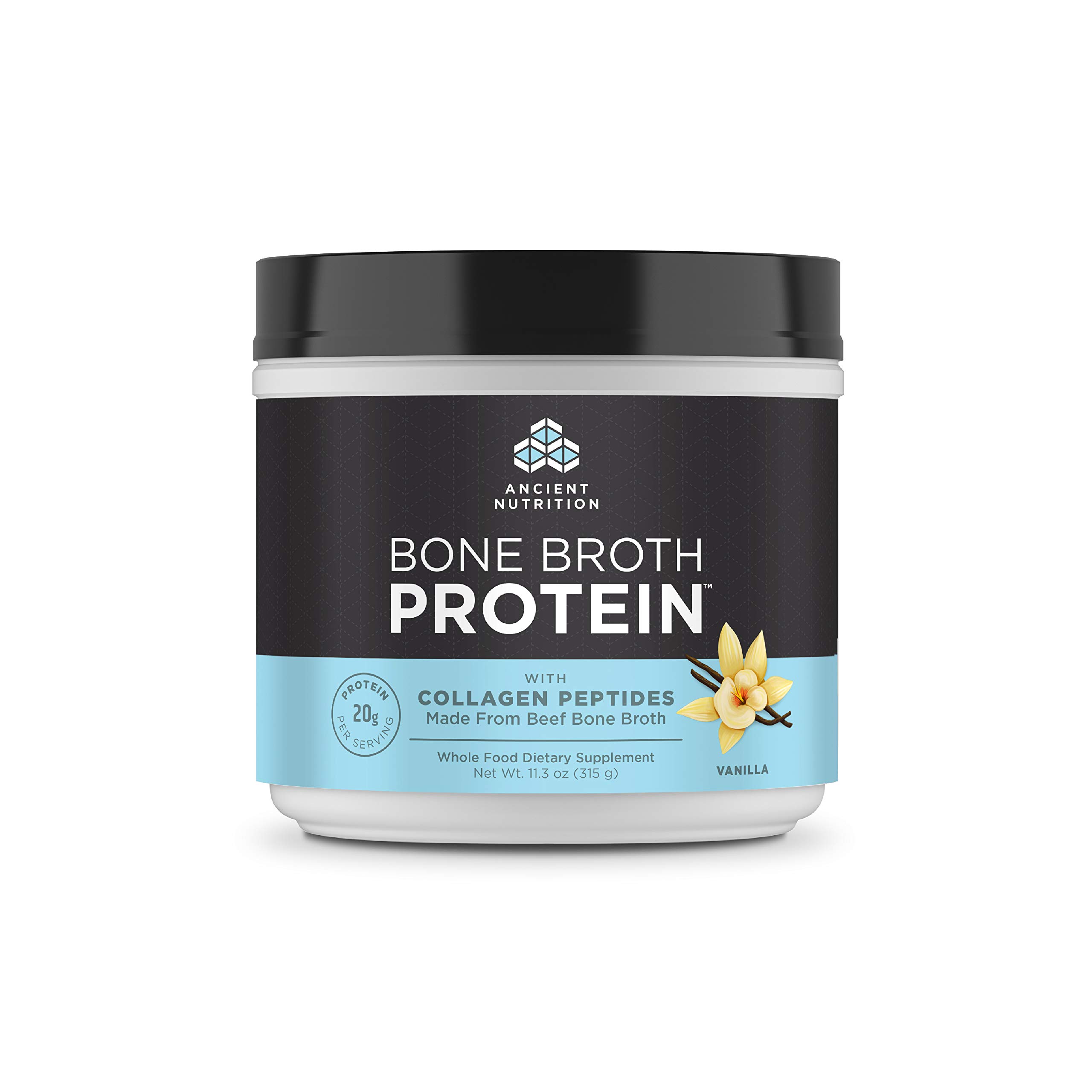 Ancient Nutrition Beef Bone Broth Protein Powder, Chocolate