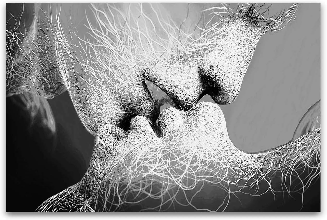 Startonight Quadro Su Tela Bianco E Nero Adam E Eve Stampe Incorniciato E Pronta Da Appendere Design Moderno Arredamento Arte Fotografia Grande Formato 80 X 1 Cm Amazon It Casa E Cucina