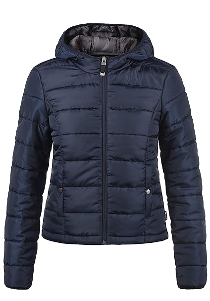 VERO MODA Pamela Damen Übergangsjacke Steppjacke leichte Jacke gefüttert mit Kapuze