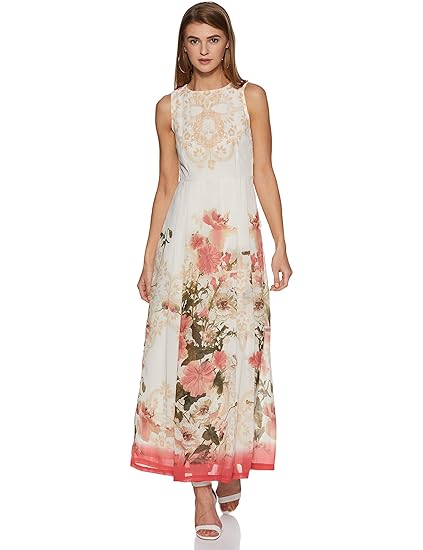 georgette a line dress