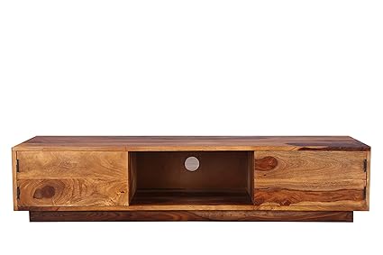 HomeTown Kepler Solid Wood TV Unit (Honey)