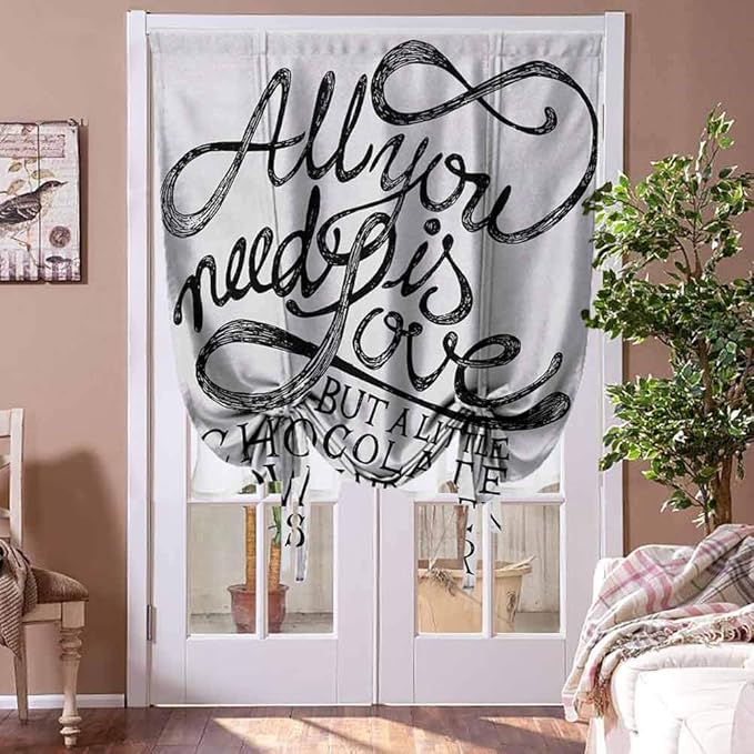 Curtain Panel Quote Room Darkening Roman Curtains All You