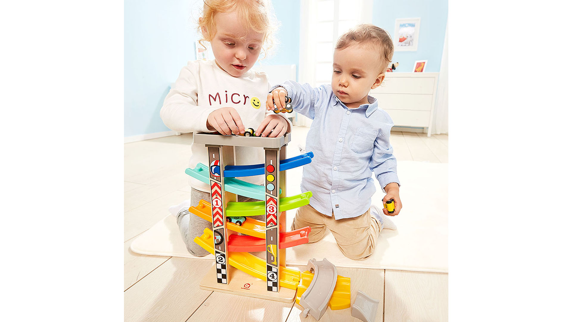 6 TOP+BRIGHT+Toddler+Track+Wooden